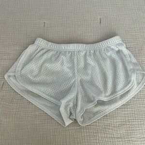 white soffe jersey shorts